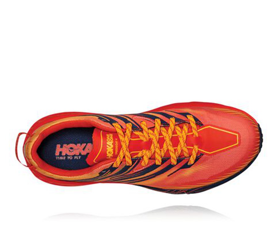 Hoka Australia One One Speedgoat 4 GORE-TEX - Mens Trail Shoes Red - AHBVY-2670